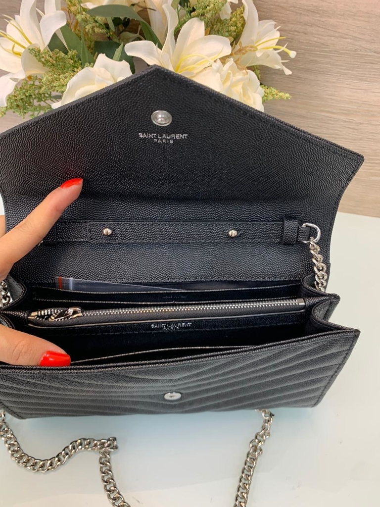 saint laurent envelope bolsa medium