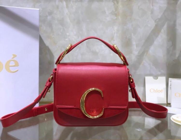 chloe c mini round bolsa