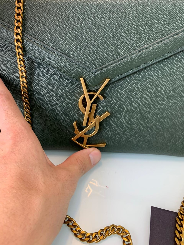ysl cassandra bolsa croc