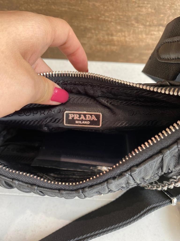 nappa gaufre prada bolsa