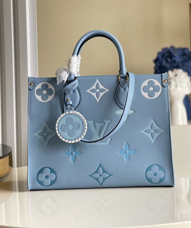 lv blue monogram bolsa