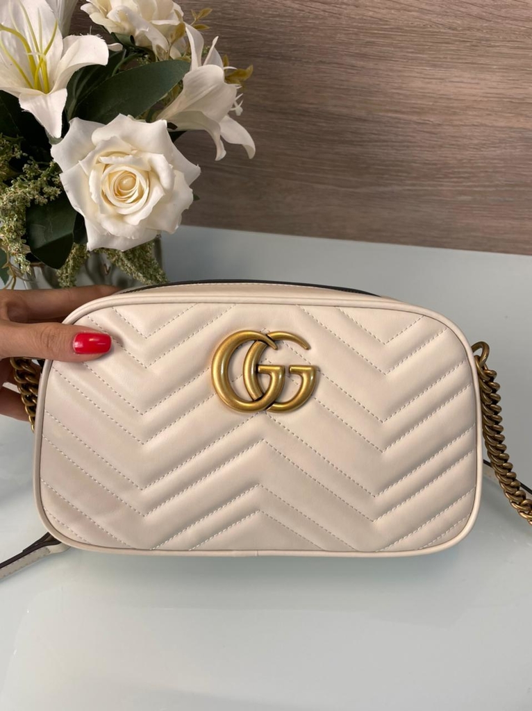 gucci camera bolsa white