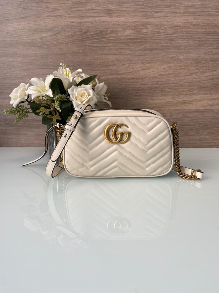 gucci bolsa marmont white