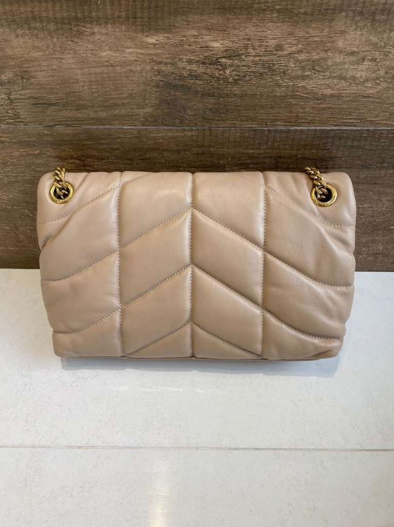 ysl suede puffer bolsa