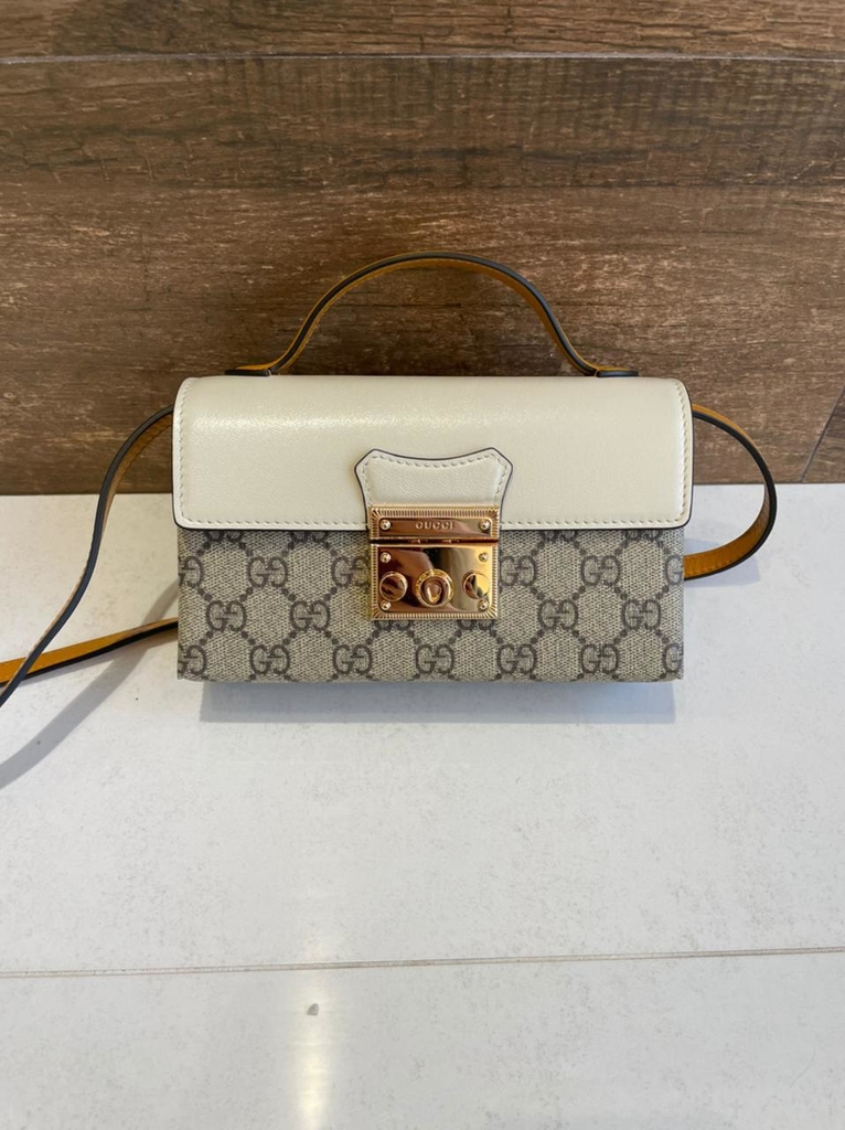 gucci bamboo padlock bolsa