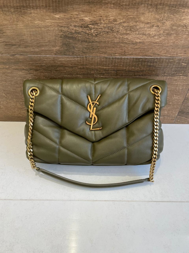 saint laurent bolsa green