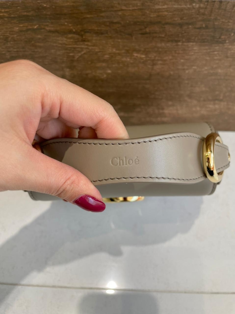 chloe c leather belt bolsa