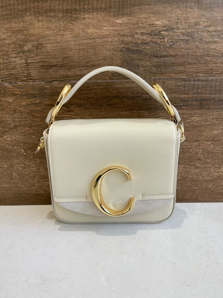 chloe bolsa white