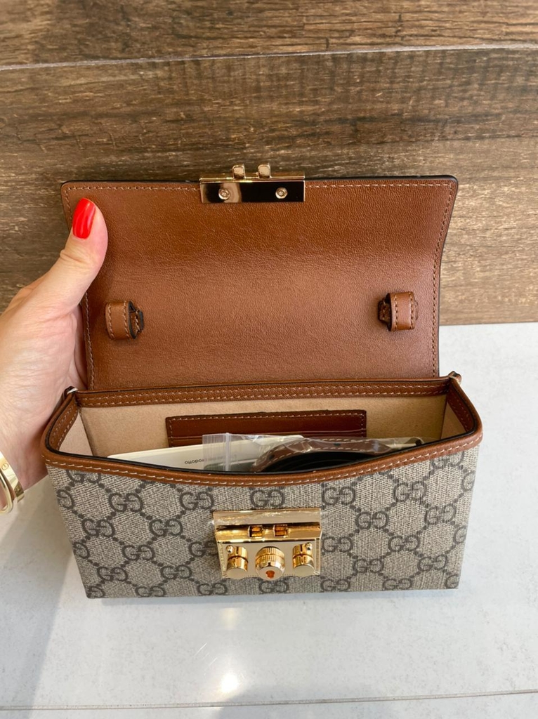 small gucci padlock bolsa