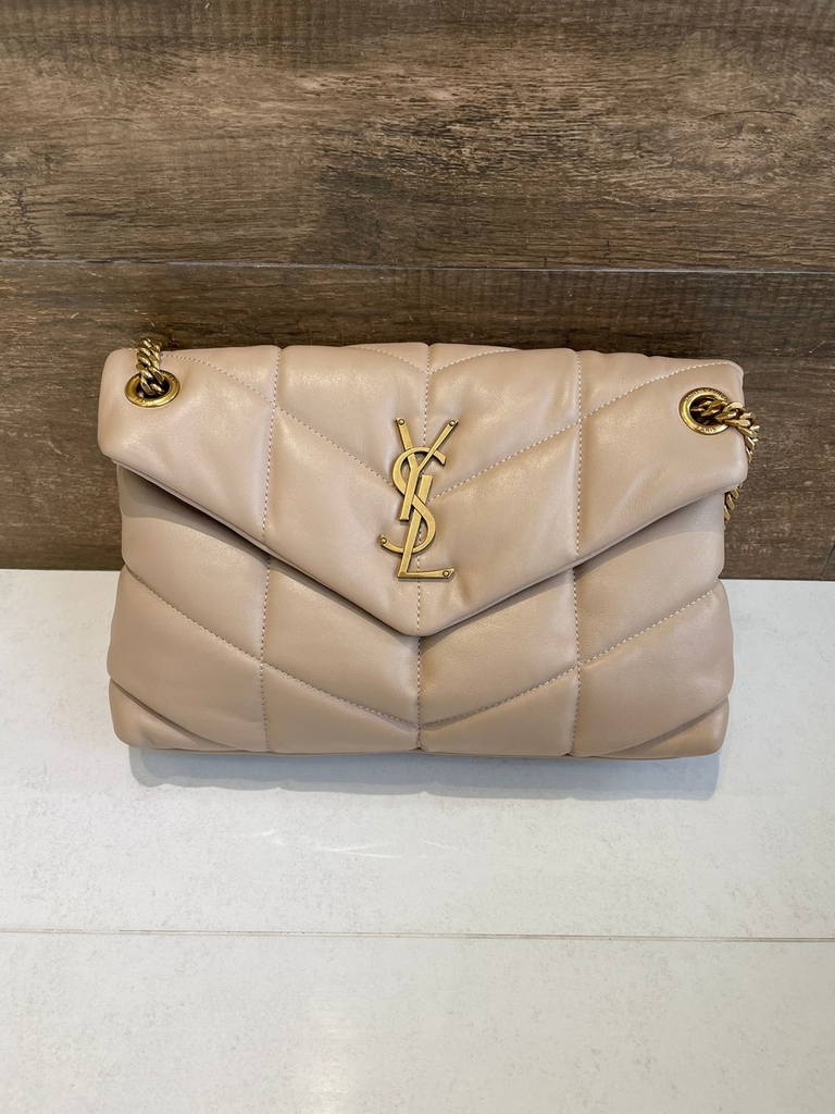 ysl suede puffer bolsa