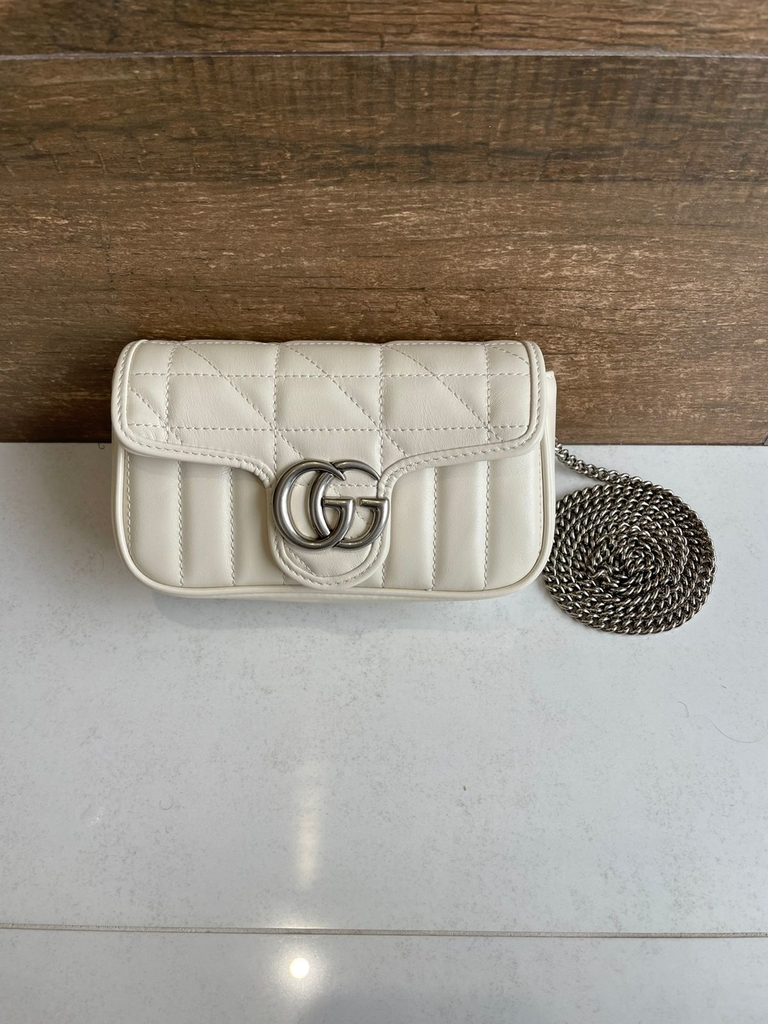 gucci bolsa white mini