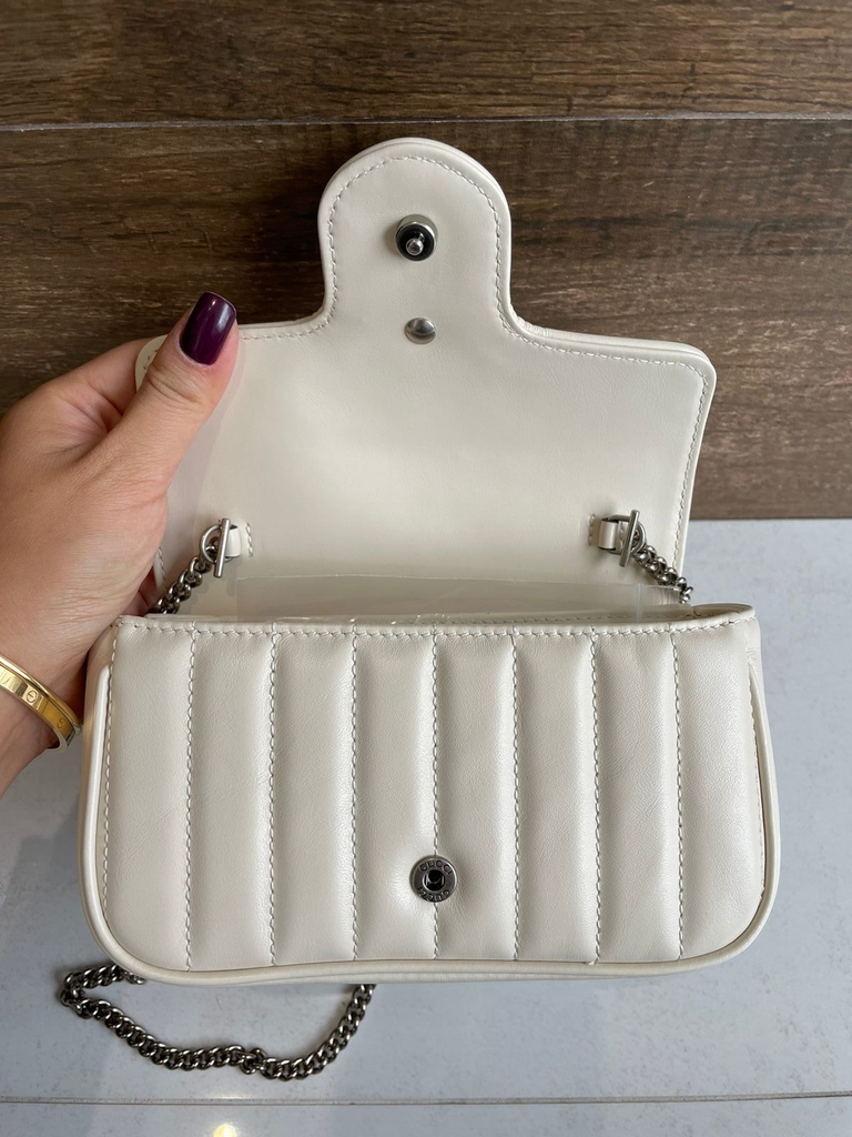 gucci bolsa white mini