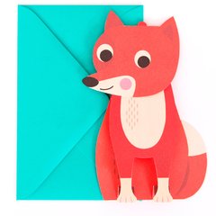 Cartão 3D Fox Omm Design