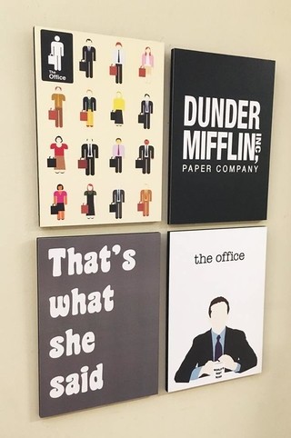 Combo 4 cuadros The Office (Cada uno 20x28 cm) - comprar online