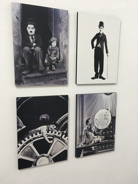 Combo 4 cuadros Charlie Chaplin - comprar online