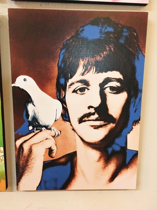 Imagen de Combo 4 cuadros The Beatles colores