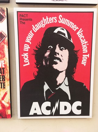 Combo 4 cuadros AC DC