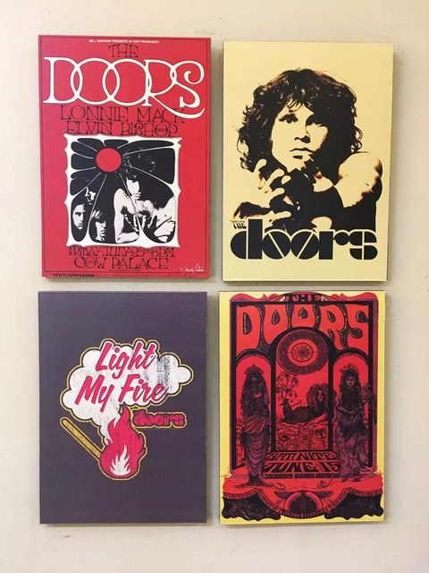 Combo 4 cuadros The Doors - comprar online