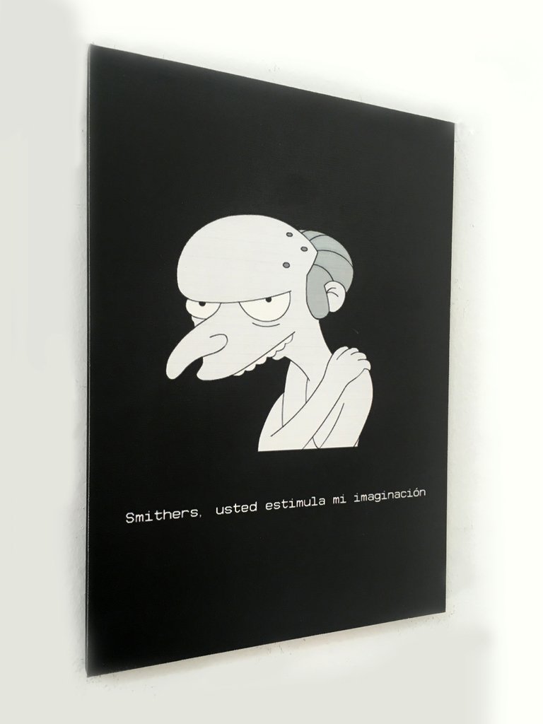 Cuadro Los Simpsons Smithers, usted estimula mi imaginación