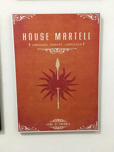 Cuadro Game of Thrones Casa Martell - comprar online