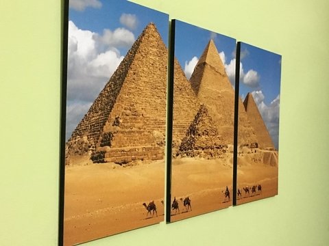 Cuadros - Tríptico Pirámides de Egipto