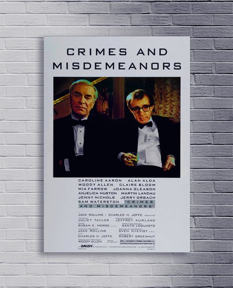 Cuadro Woody Allen Delitos y Faltas - comprar online