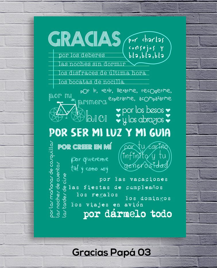 Cuadro Gracias Papa 03 Comprar En Deco Delorean Cuadro Gracias Papa 03 Comprar En Deco Delorean