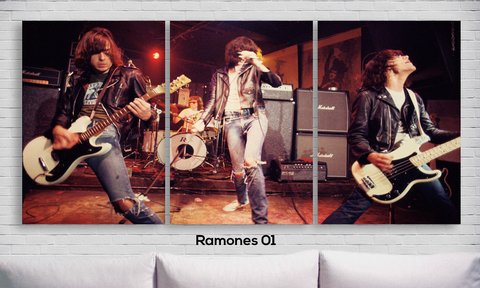Cuadros - Tríptico Ramones 01 - comprar online