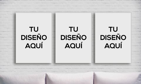 Cuadros - Tríptico Personalizado