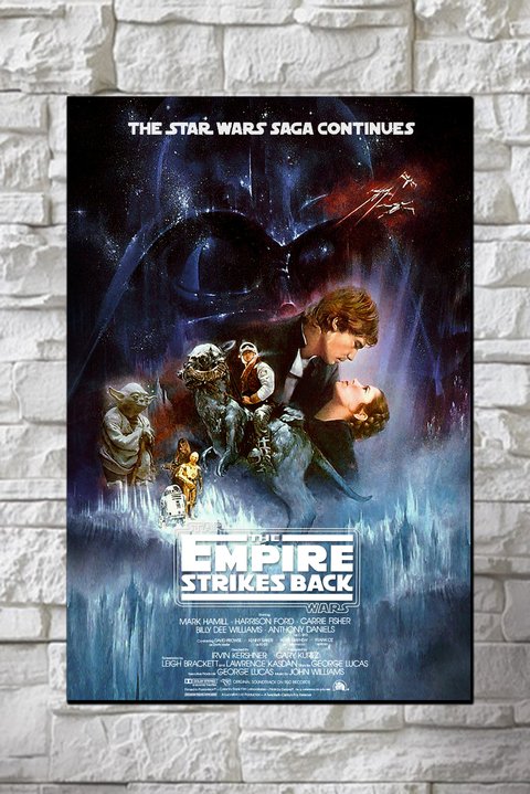 Cuadro Star Wars El Imperio Contraataca Poster 1980 2 - comprar online