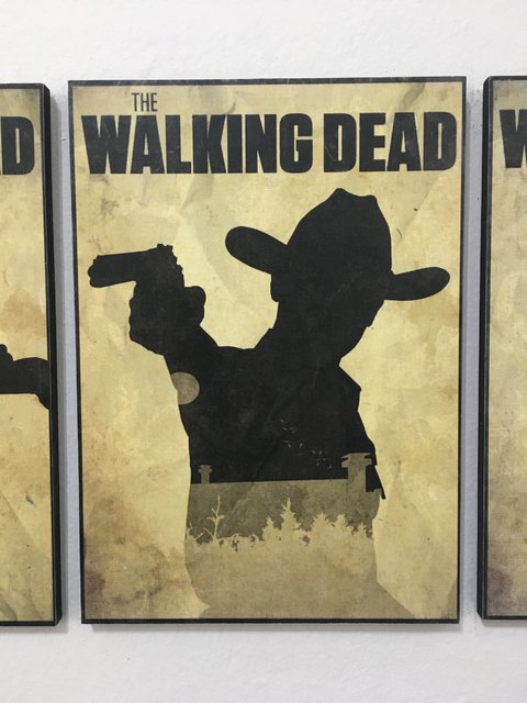 Cuadro The Walking Dead Rick Silueta - comprar online