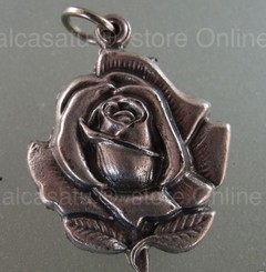 10 Rosas virgen Medjugorje medalla dije 3,5 cm grande - alcasatu 