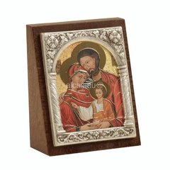 cuadro sagrada familia para apoyar icono ortodoxo importado de italia marca fars alcasatu con marco de filigrana
