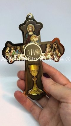 10 Cruz Comunión Sacramental Italiana Jesus ultima Cena - comprar online