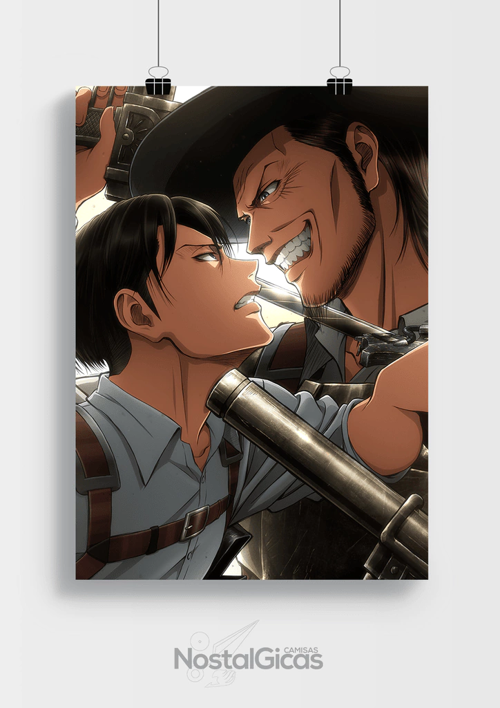 Poster Levi VS Kenny - Shingeki no Kyojin