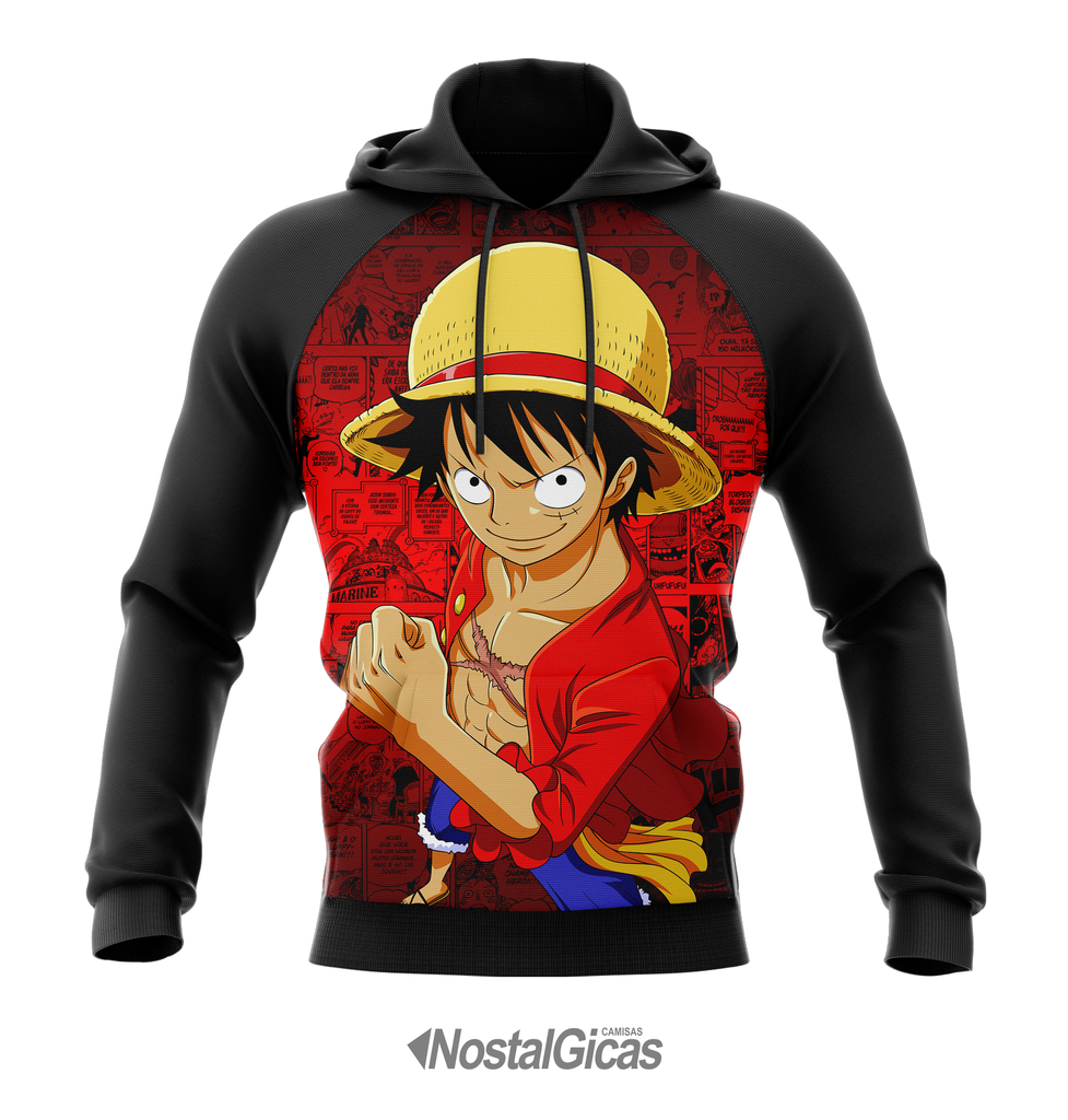 monkey d luffy moletom com capuz