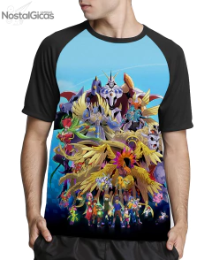 Camisa Raglan Digimon Adventure MOD.6