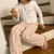 Pijama Helena rayas rosa en internet