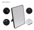 Espejo Con Luz Led Regulable Negro + X10 151 - Lucila Beauty Shop