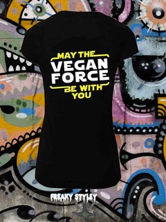 REMERA VEGAN MAY THE VEGAN FORCE BE WITH YOU - comprar online