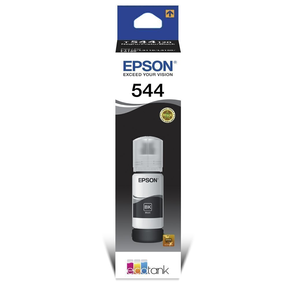 Botella Tinta Epson T544 Negra Original T544120 Para Impresora L3110