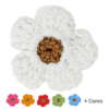 Acessório de Cabelo Infantil - Flor Crochet | DALELLA
