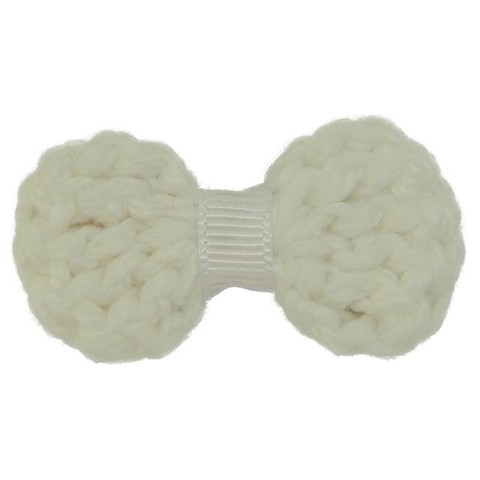 Laço Petit Crochet De Colar Branco | Dalella