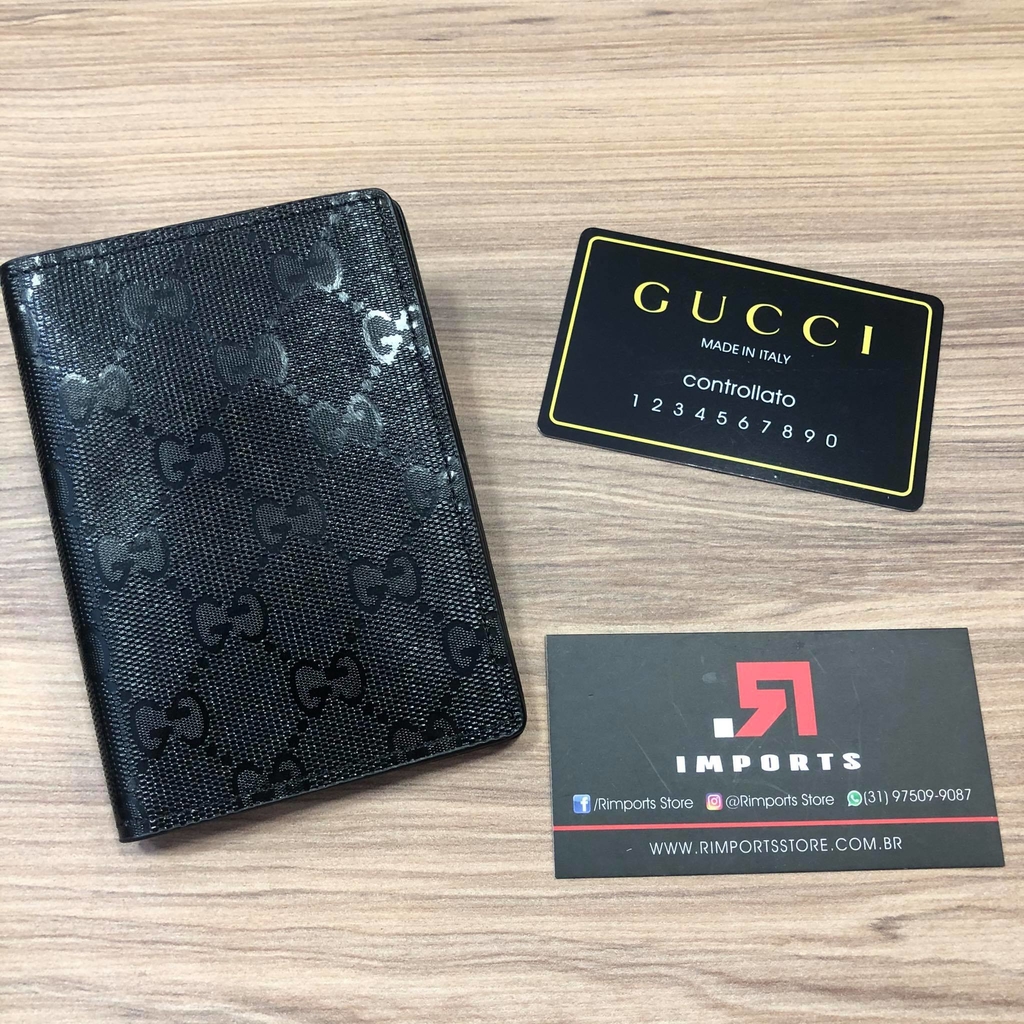 Porta Cartão Gucci Black - Comprar em Rimports