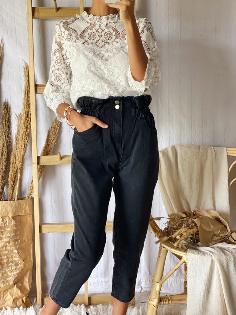 Jean slouchy negro - Comprar en babieca