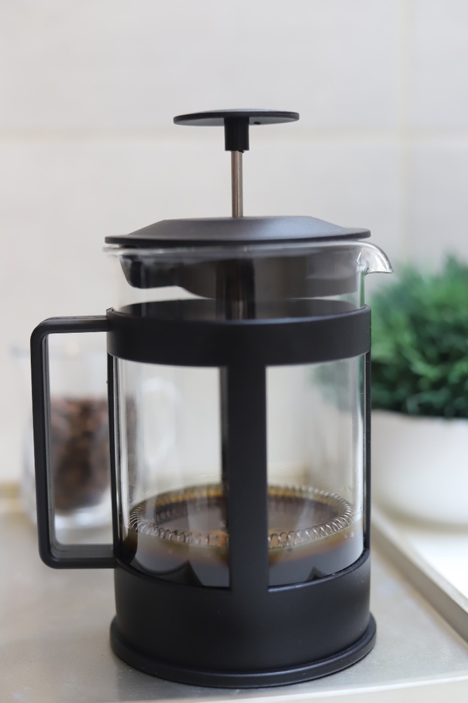 Cafetera Embolo Prensa Francesa Vidrio Y Plastico Chica 350 Ml