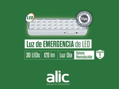 Luz Emergencia 30 Leds alic - CENTRAL DE ILUMINACION