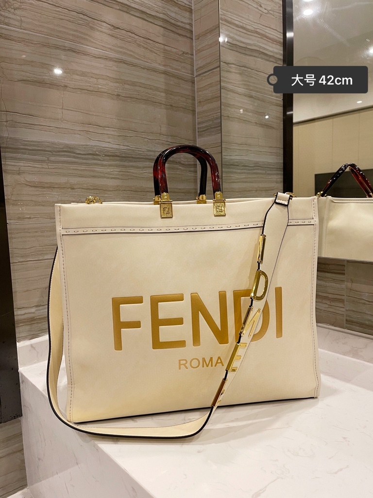 Bolsa Fendi Sunshine Tote Creme