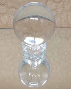 Bola de cristal artificial 50mm suporte de vidro