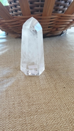 Ponta cristal de quartzo gerador 8,4cm - purificador de ambientes - comprar online